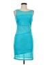 Bebe Color Block Teal Cocktail Dress Size M - photo 1