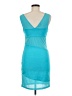 Bebe Color Block Teal Cocktail Dress Size M - photo 2