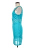 Bebe Color Block Teal Cocktail Dress Size M - photo 5