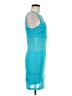 Bebe Color Block Teal Cocktail Dress Size M - photo 4