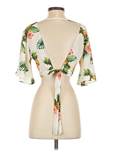 She + Sky 3/4 Sleeve Blouse (view 2)