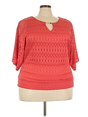 JM Collection 3/4 Sleeve Top (view 1)