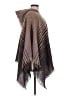 Coco + Carmen 100% Acrylic Brown Poncho One size - photo 4