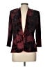 Alex Evenings Floral Burgundy Blazer Size L - photo 1