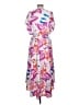 DKNY 100% Polyester Print Pink Cocktail Dress Size 10 - photo 2
