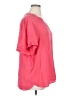 Well Worn 100% Viscose Pink Short Sleeve Blouse Size XL - photo 4