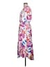 DKNY 100% Polyester Print Pink Cocktail Dress Size 10 - photo 5