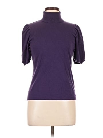 August Silk Turtleneck Sweater (view 1)