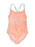 Spyder Print Pink One Piece Swimsuit Size L (kids) - photo 1
