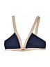 L Space Color Block Blue Swimsuit Top Size M - photo 1