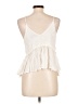 Aqua 100% Rayon Ivory Sleeveless Blouse Size L - photo 2
