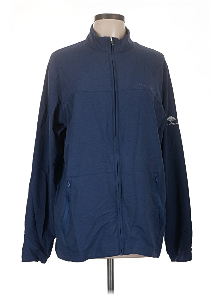 Pre-owned Travis Mathew Track Jacket In Blue