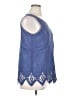Soft Surroundings Blue Sleeveless Blouse Size XL - photo 4