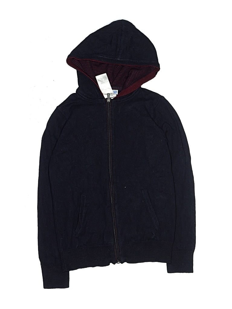 Pre-owned Jacadi Kids' Zip Up Hoodie In Blue