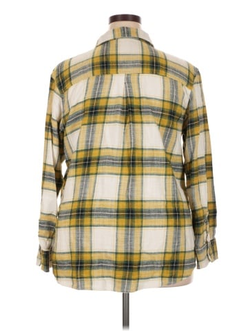 American Eagle Outfitters Long Sleeve Button-Down Shirt (view 2)