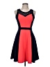 En Focus Studio Color Block Red Cocktail Dress Size 6 - photo 1