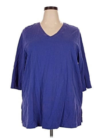 Woman Within 3/4 Sleeve T-Shirt (view 1)