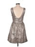 Esley 100% Polyester Polka Dots Silver Cocktail Dress Size M - photo 2