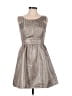 Esley 100% Polyester Polka Dots Silver Cocktail Dress Size M - photo 1