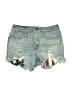 Mossimo Stars Blue Denim Shorts Size 2 - photo 1