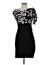 En Focus Studio Graphic Black Cocktail Dress Size 8 - photo 2