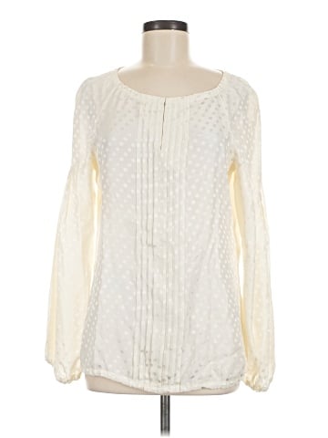 Tory Burch Long Sleeve Silk Top (view 1)