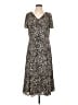 Talbots Floral Black Casual Dress Size 10 - photo 1