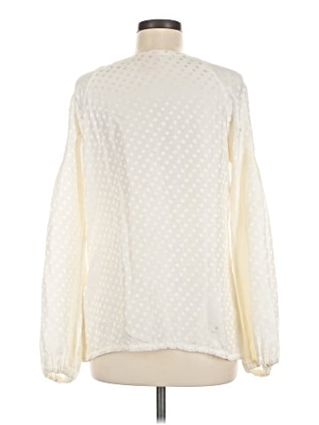 Tory Burch Long Sleeve Silk Top (view 2)