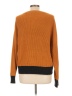 Skies Are Blue Color Block Orange Pullover Sweater Size L - photo 2