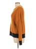 Skies Are Blue Color Block Orange Pullover Sweater Size L - photo 5