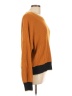 Skies Are Blue Color Block Orange Pullover Sweater Size L - photo 4
