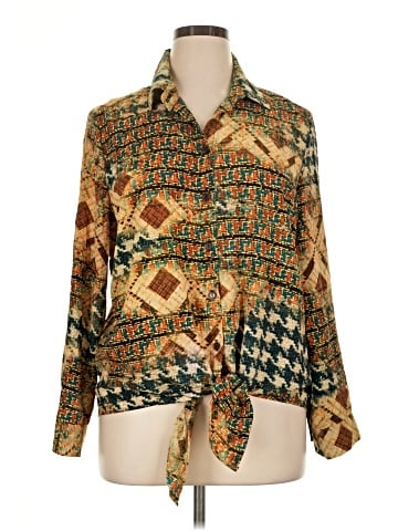 Roz & Ali Long Sleeve Blouse (view 1)