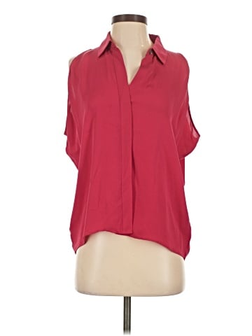Theory Short Sleeve Silk Top (view 1)