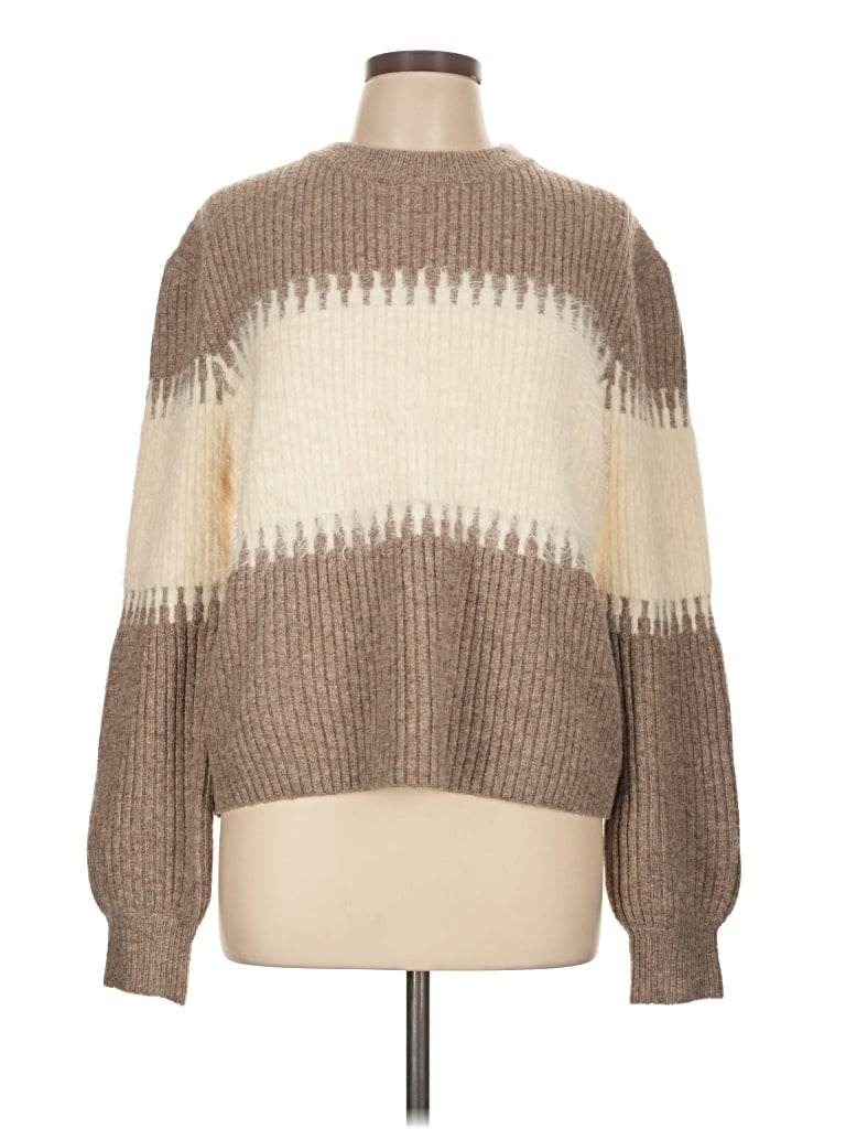 Sage The Label Pullover Sweater In Brown