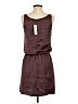 Theory 100% Polyester Brown Casual Dress Size P (petite) - photo 2