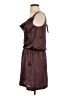 Theory 100% Polyester Brown Casual Dress Size P (petite) - photo 5