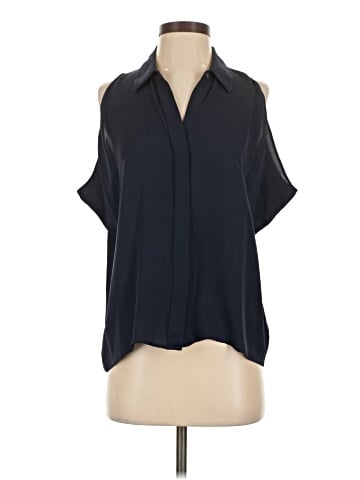 Theory Short Sleeve Silk Top (view 1)