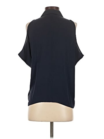 Theory Short Sleeve Silk Top (view 2)