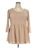 Cal Style 100% Polyester Tan 3/4 Sleeve Blouse Size 2xl - photo 1