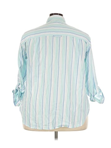 Gloria Vanderbilt 3/4 Sleeve Button-Down Shirt (view 2)