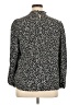 89th & Madison 100% Recycled Polyester Animal Print Black Long Sleeve Blouse Size XL - photo 2