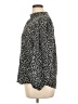 89th & Madison 100% Recycled Polyester Animal Print Black Long Sleeve Blouse Size XL - photo 5