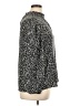 89th & Madison 100% Recycled Polyester Animal Print Black Long Sleeve Blouse Size XL - photo 4