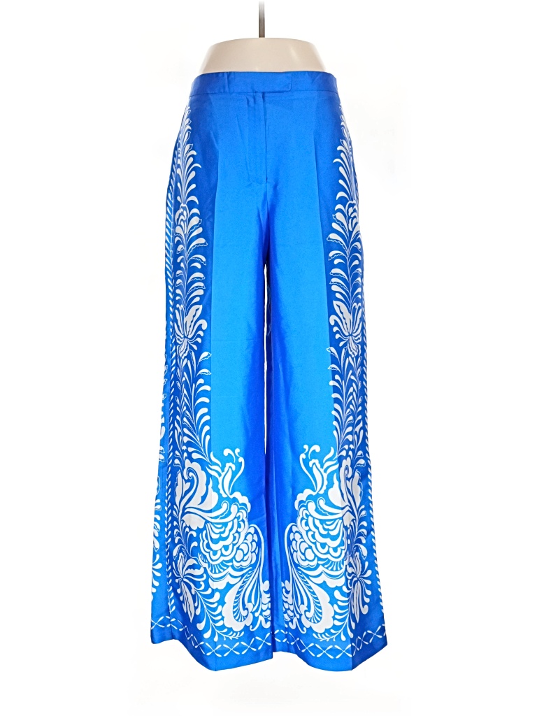 Pre-owned Zara Casual Pants In Blue