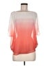 Guess 100% Polyester Orange Short Sleeve Blouse Size M - photo 1