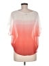 Guess 100% Polyester Orange Short Sleeve Blouse Size M - photo 2