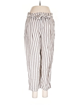 Madewell Striped Linen-Blend Paperbag Pants (view 1)