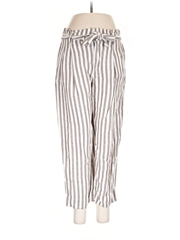 Madewell Striped Linen-Blend Paperbag Pants (view 1)