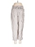 Madewell Stripes Silver Linen Pants Size 6 - photo 1
