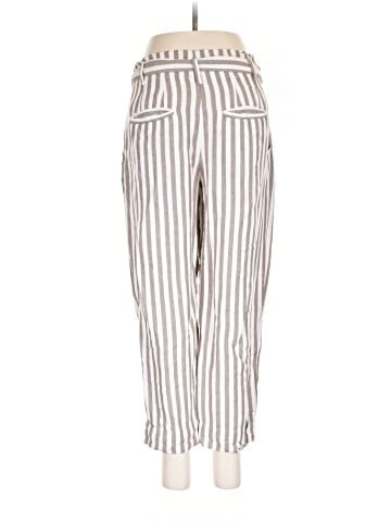 Madewell Striped Linen-Blend Paperbag Pants (view 2)